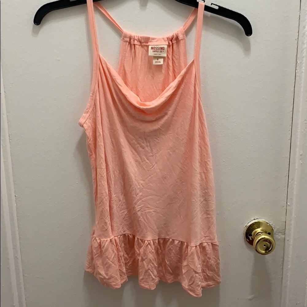 Cowl neck racer back